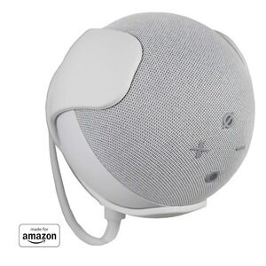 Echogear White Wall Mount for Amazon Echo Dot 4th Gen EGMA-EDM2-W2